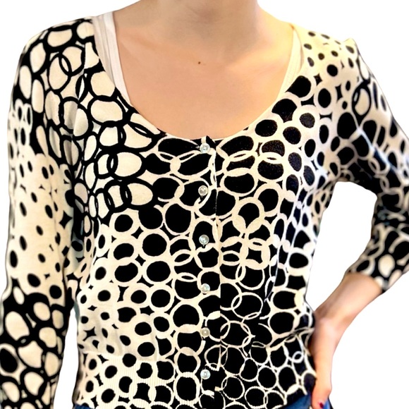 The Limited Button Up Cardigan 100% Cotton Size Medium  3/4” Sleeves - Picture 1 of 7